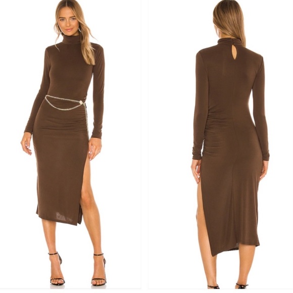 REVOLVE Dresses & Skirts - Camila Coelho Benita Midi Dress in Brown Sz S